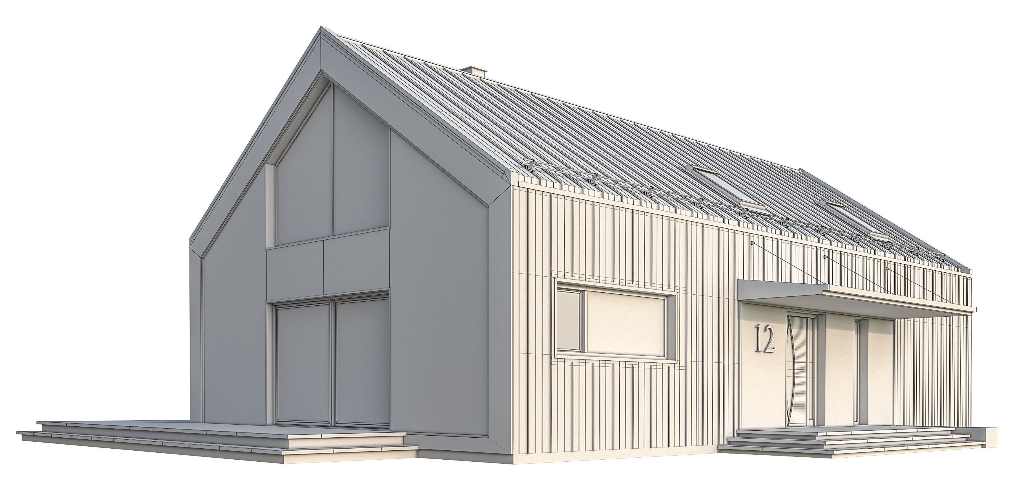 Hana House 3D model_3