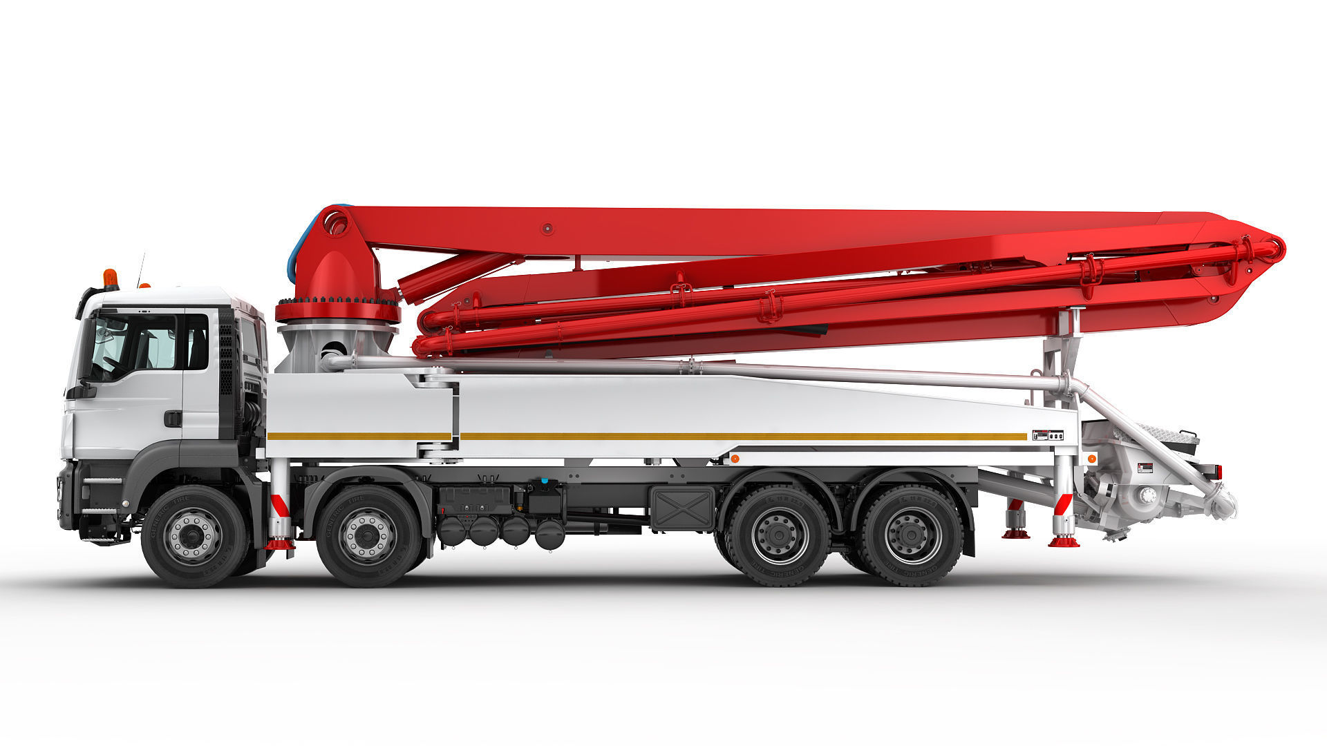 Concrete Pump Truck 3D model_5