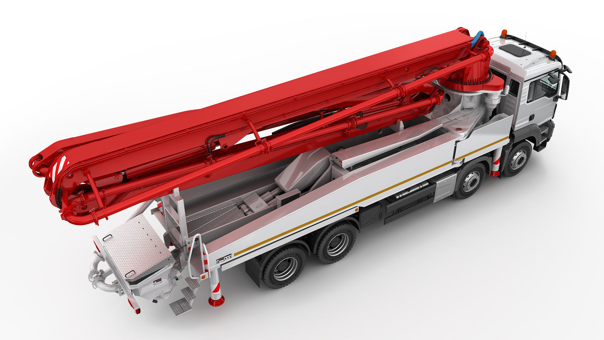 Concrete Pump Truck 3D model_9