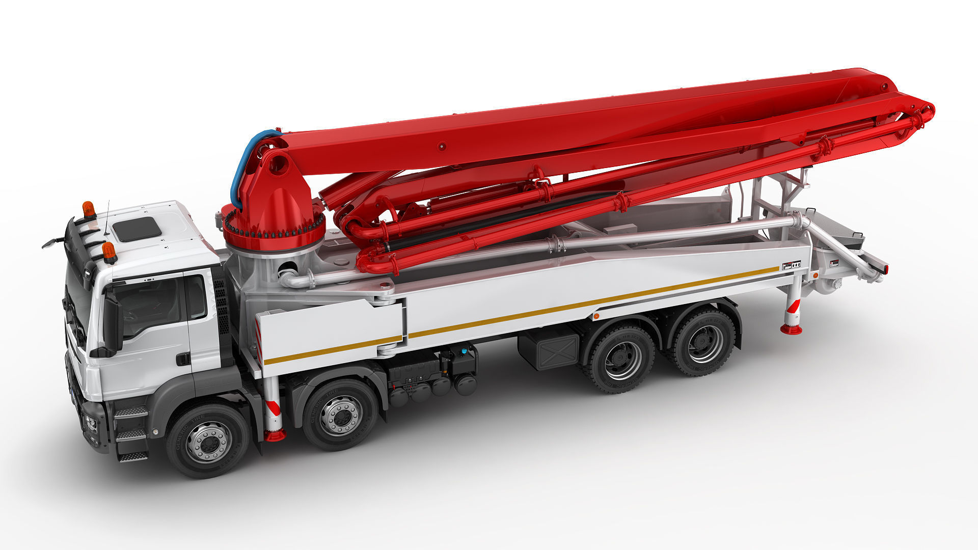 Concrete Pump Truck 3D model_6