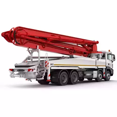 Concrete Pump Truck 3D model