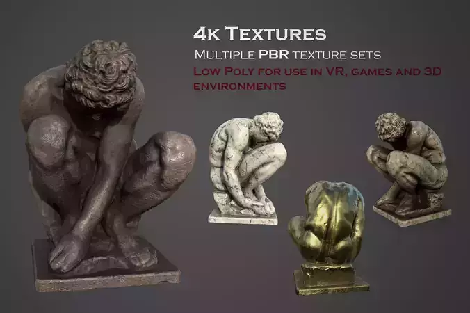 The Crouching Boy statue 