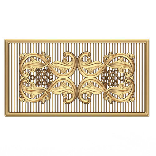 Lattice Carved Panel for CNC Low-poly 3D model