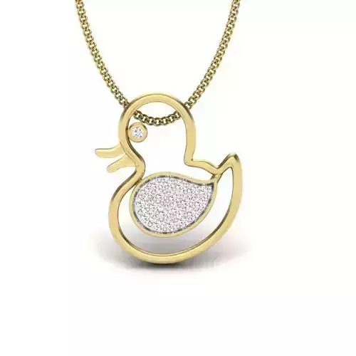 Baby duck pendant 3dm 1render detail