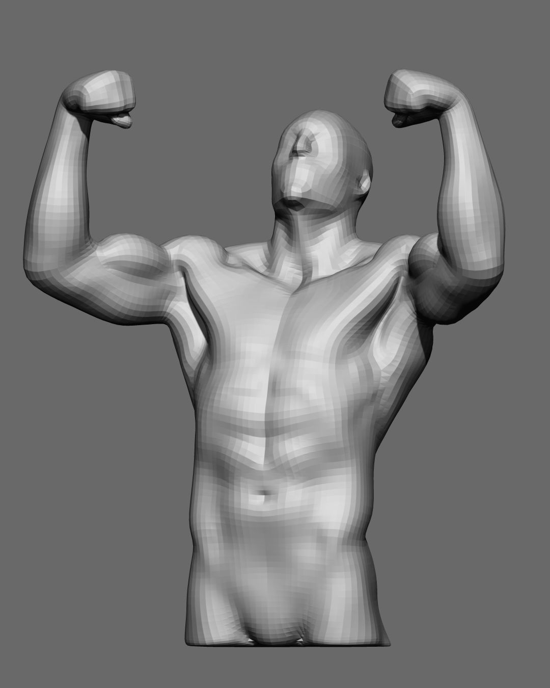 Male pose 01 3D print model_23