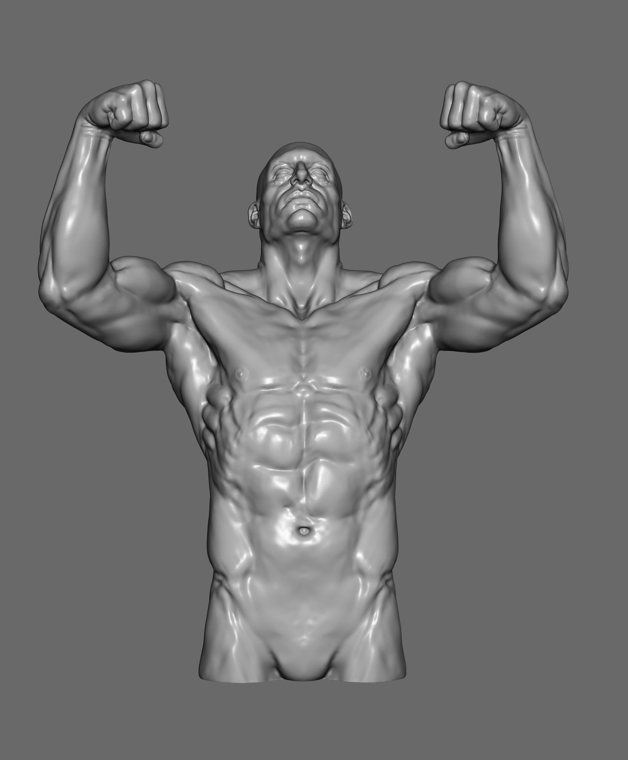 Male pose 01 3D print model_10