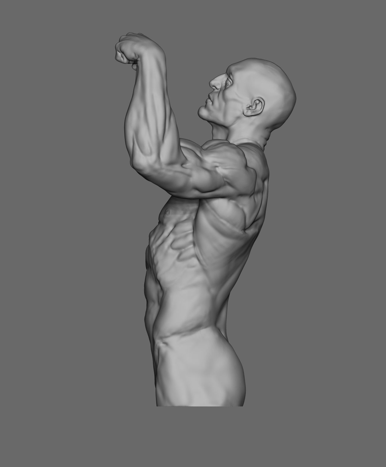 Male pose 01 3D print model_5