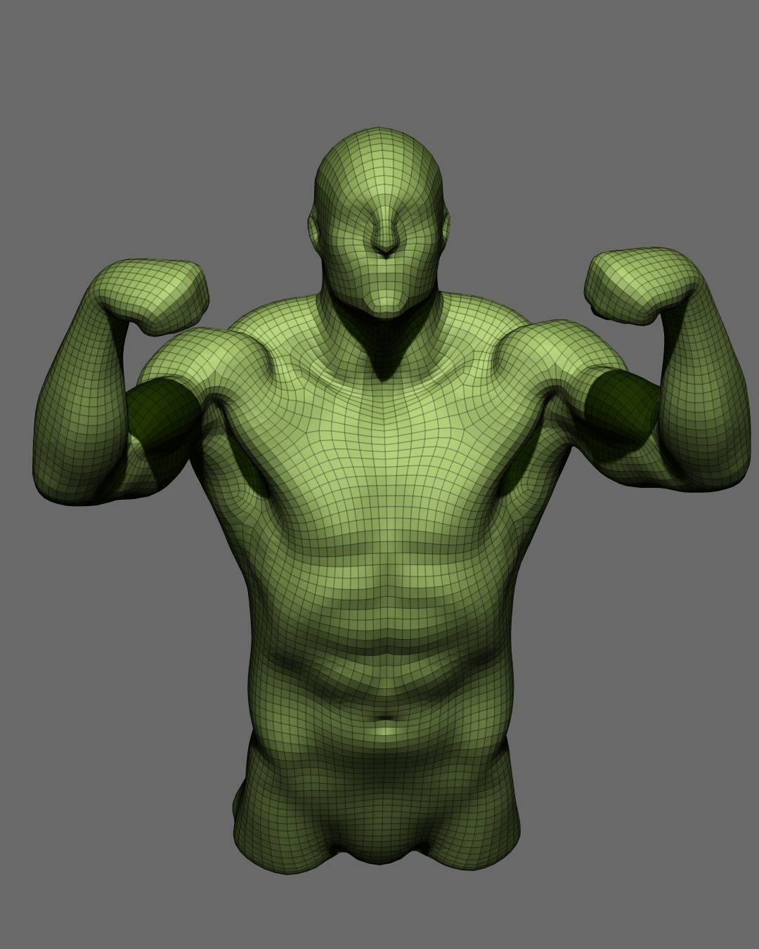 Male pose 01 3D print model_24