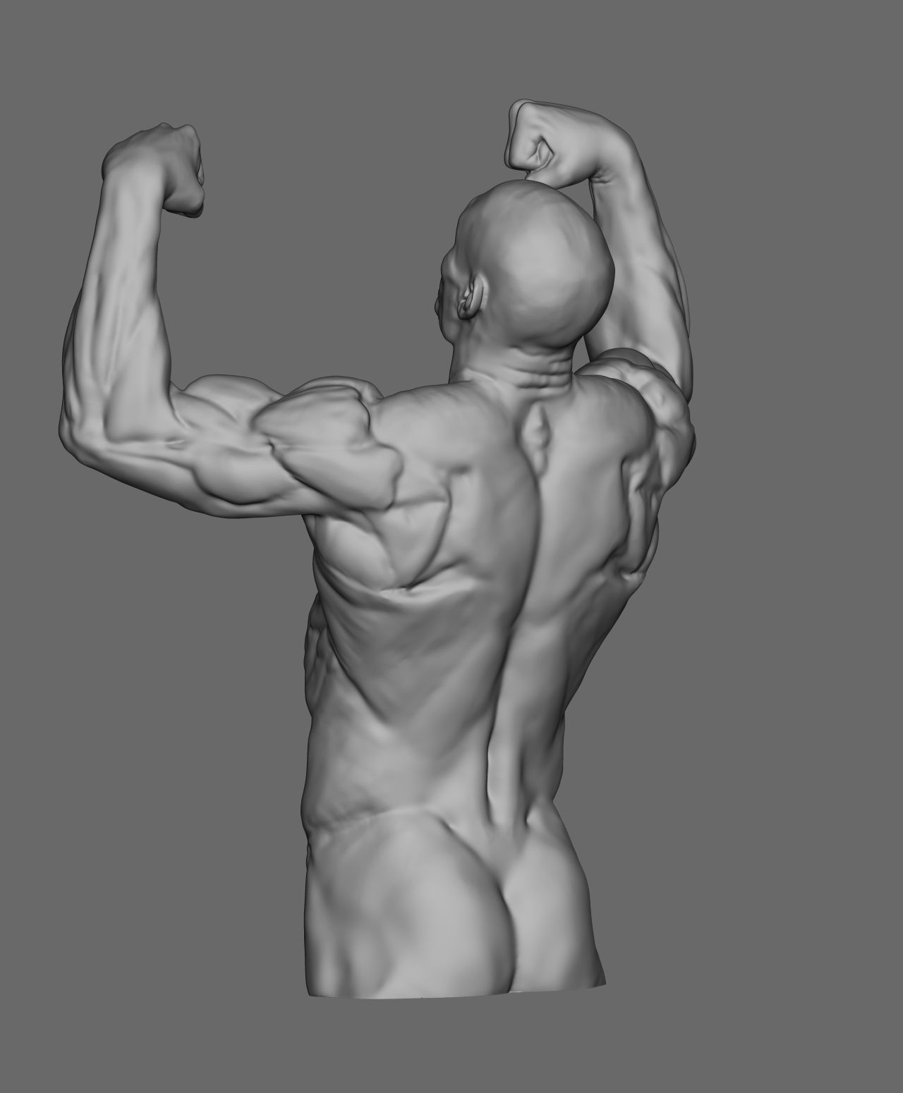 Male pose 01 3D print model_6