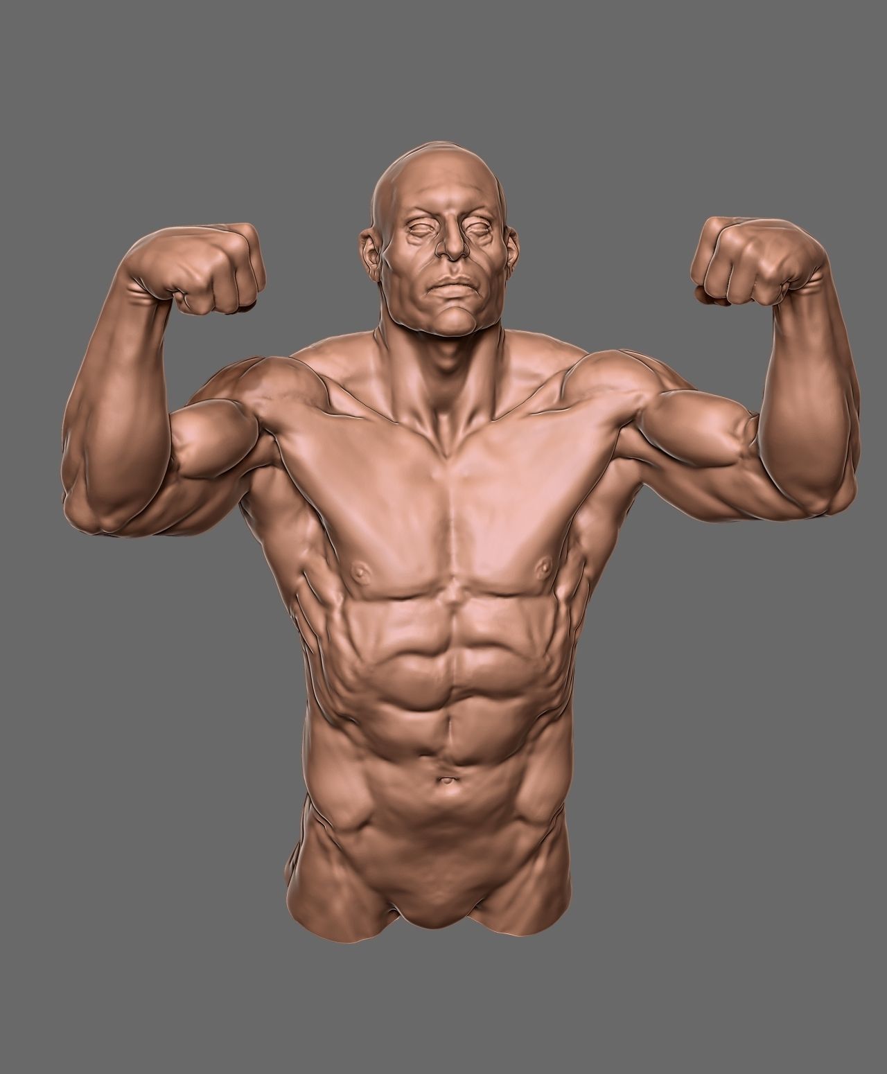 Male pose 01 3D print model_20