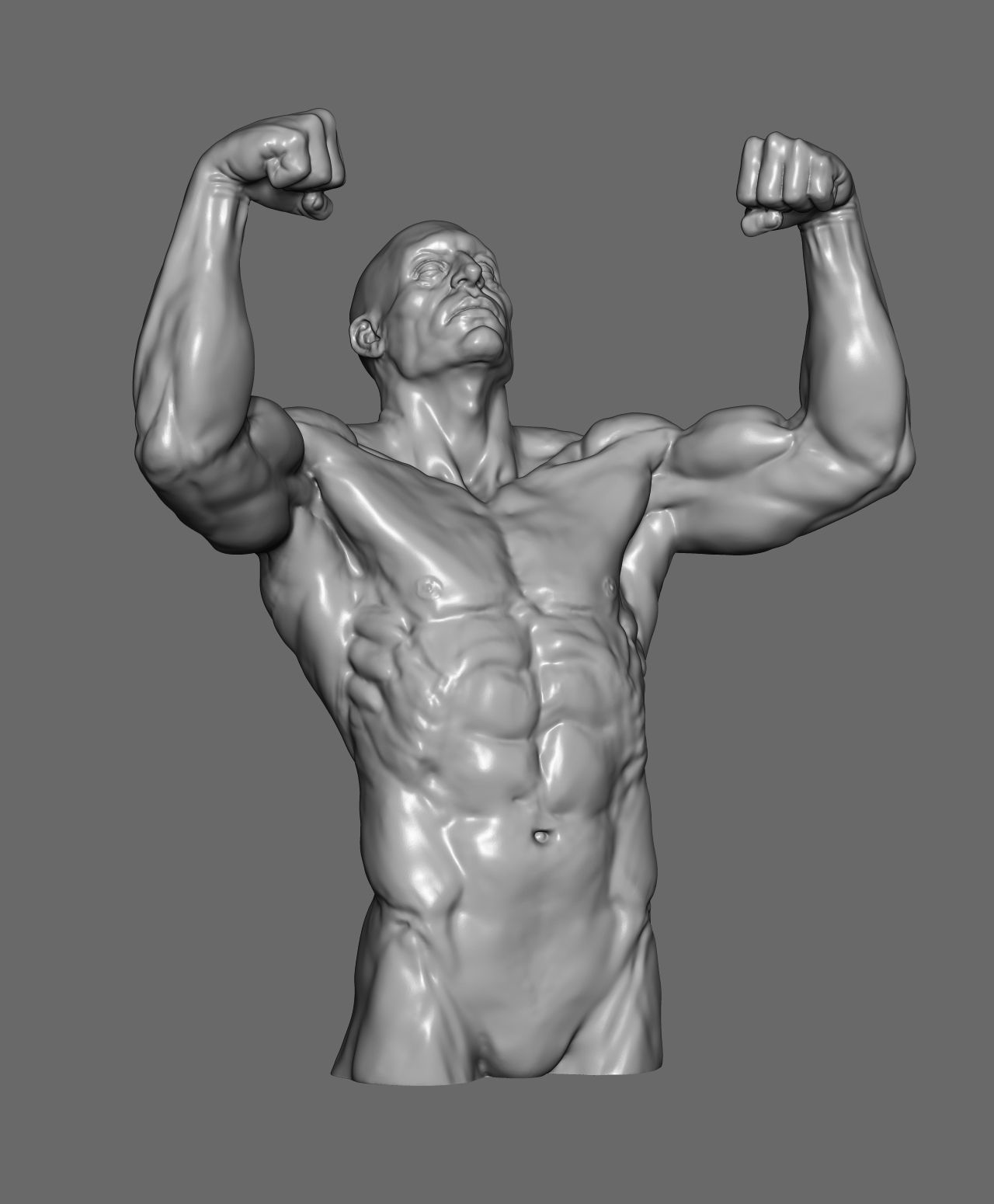 Male pose 01 3D print model_11