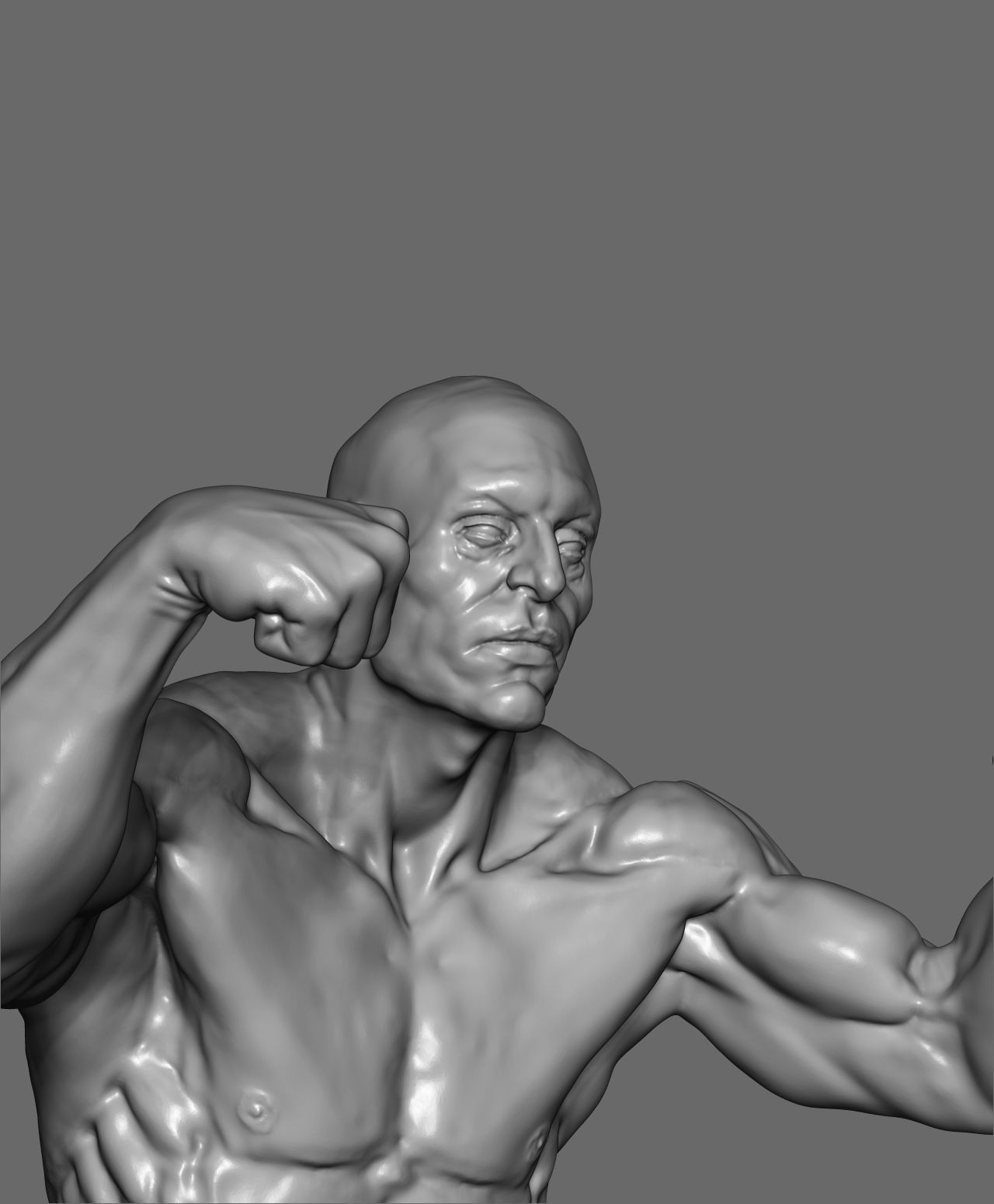 Male pose 01 3D print model_14