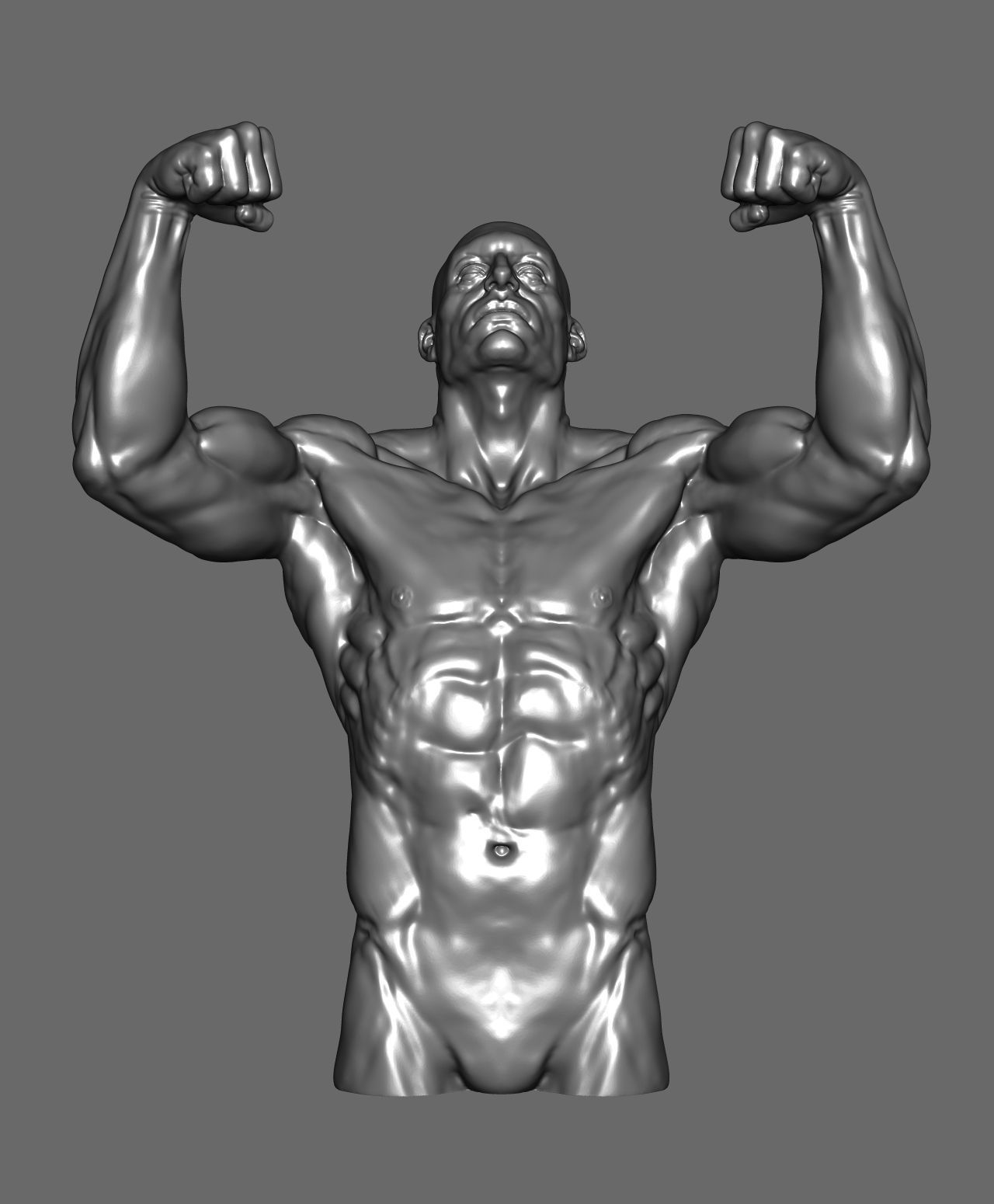 Male pose 01 3D print model_16