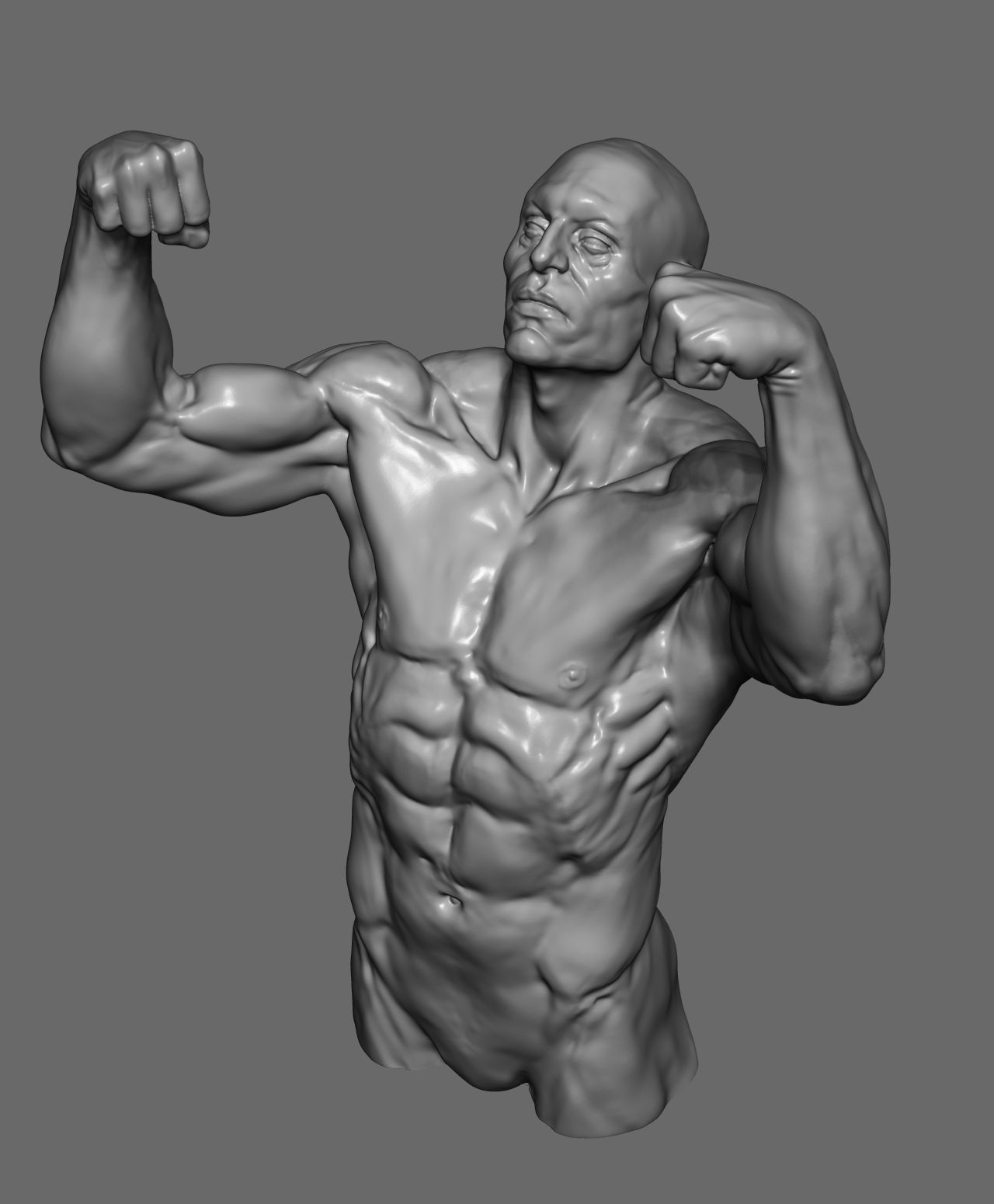 Male pose 01 3D print model_15