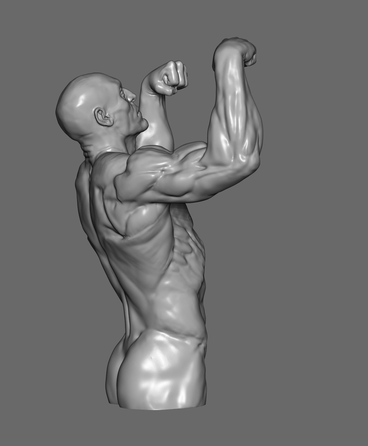 Male pose 01 3D print model_12