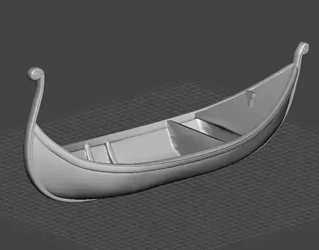 Tangled Boat 3D print model