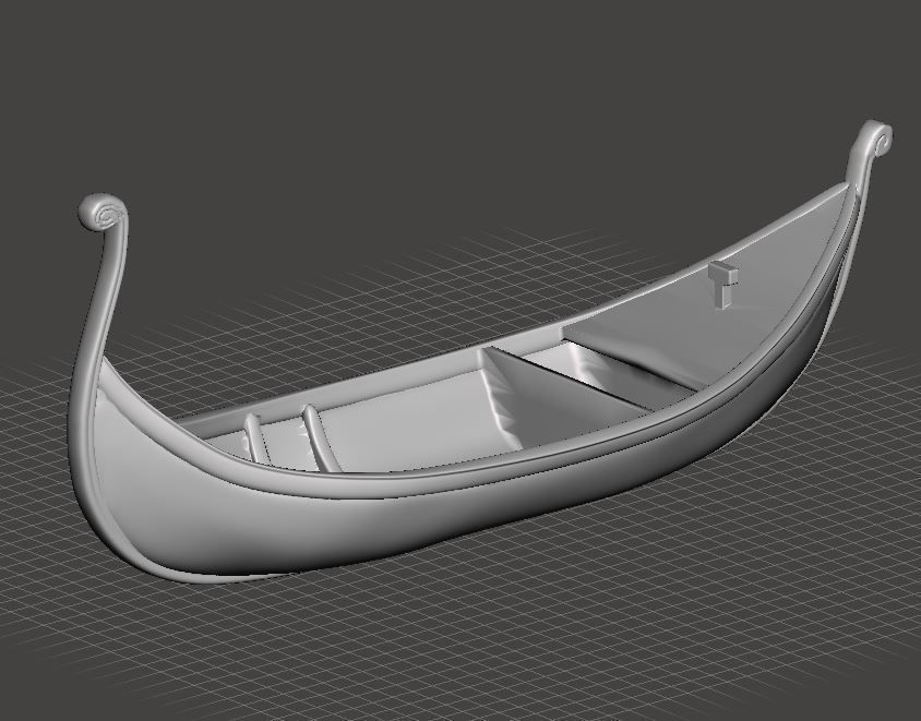 Tangled Boat 3D print model_0