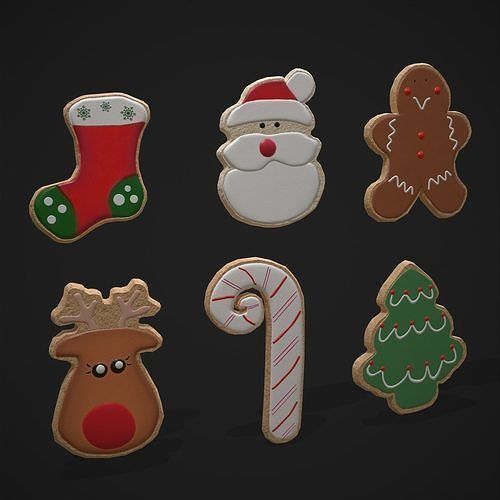 Christmas Cookies Calendar and Hot Chocolate Pack 3D Model Collection_42
