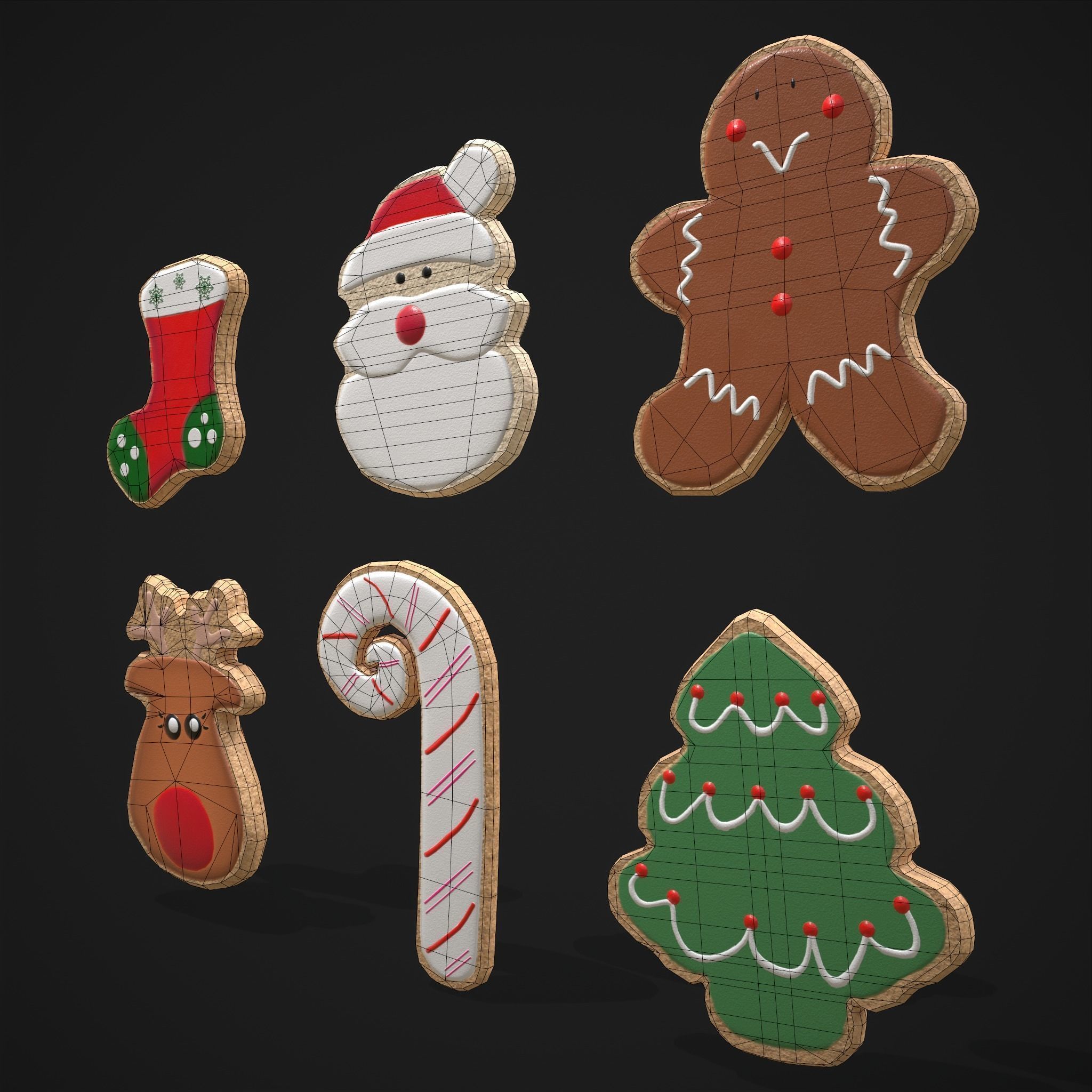 Christmas Cookies Calendar and Hot Chocolate Pack 3D Model Collection_45