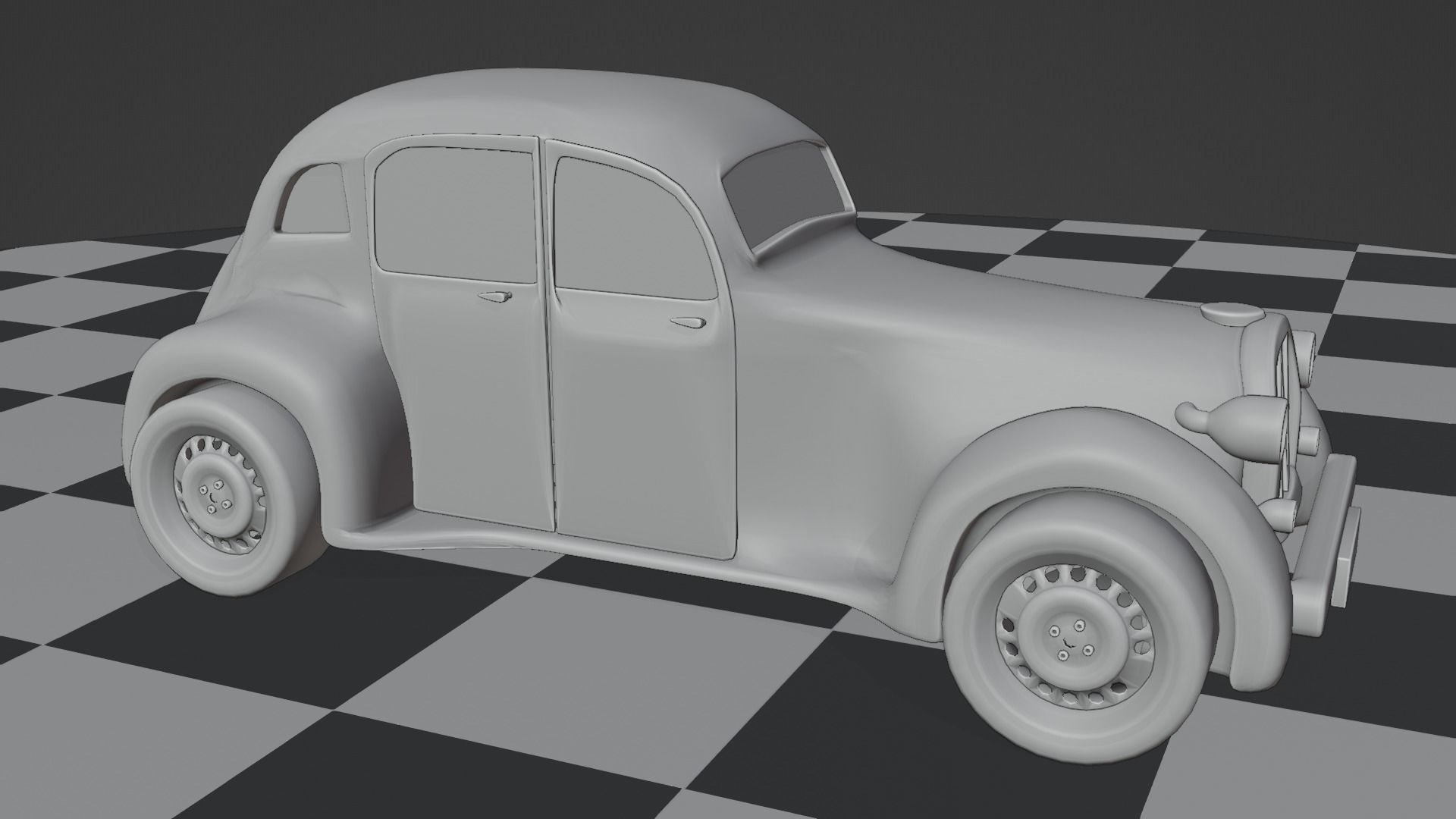 Vintage Car Pack - Old Car Model Low-poly 3D model_30