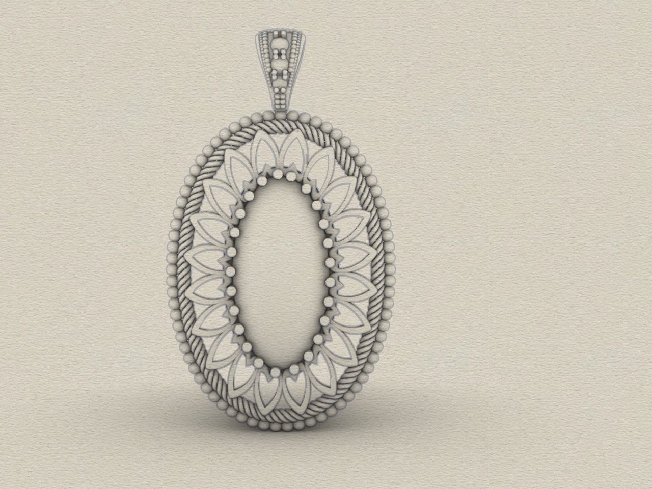 oval pendant all files verified stl file checked 3D print model_10