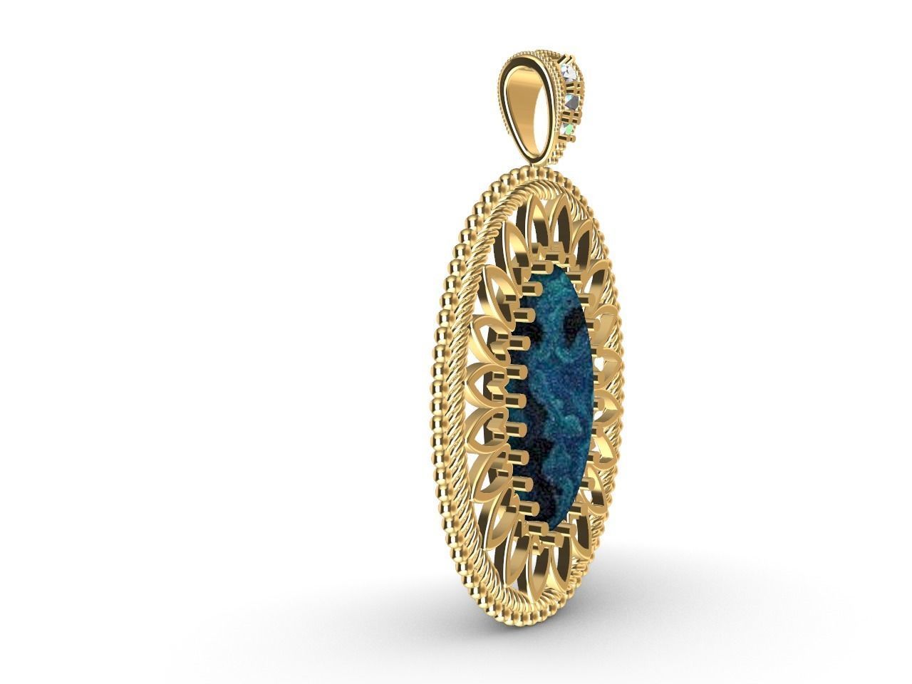 oval pendant all files verified stl file checked 3D print model_22