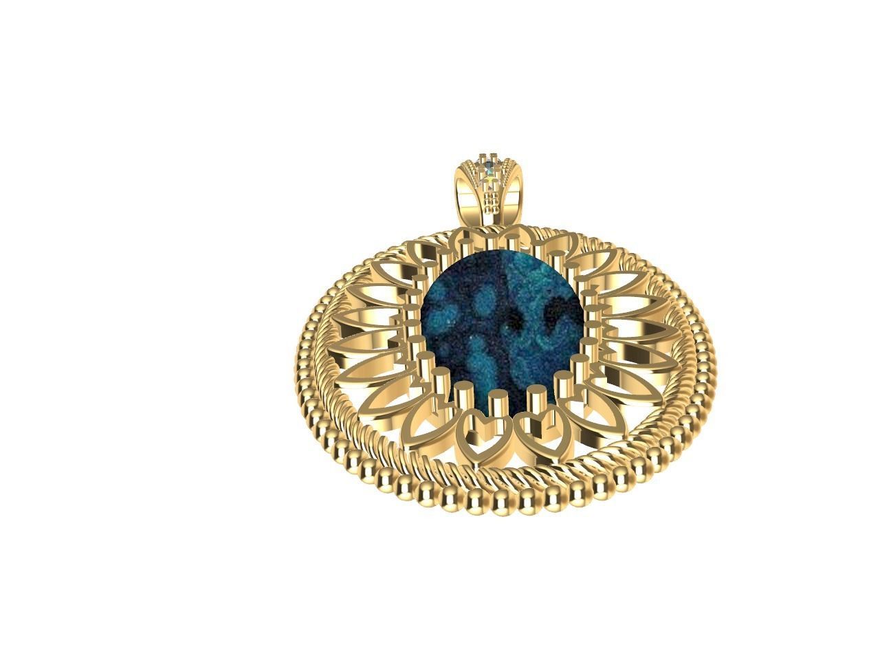 oval pendant all files verified stl file checked 3D print model_26