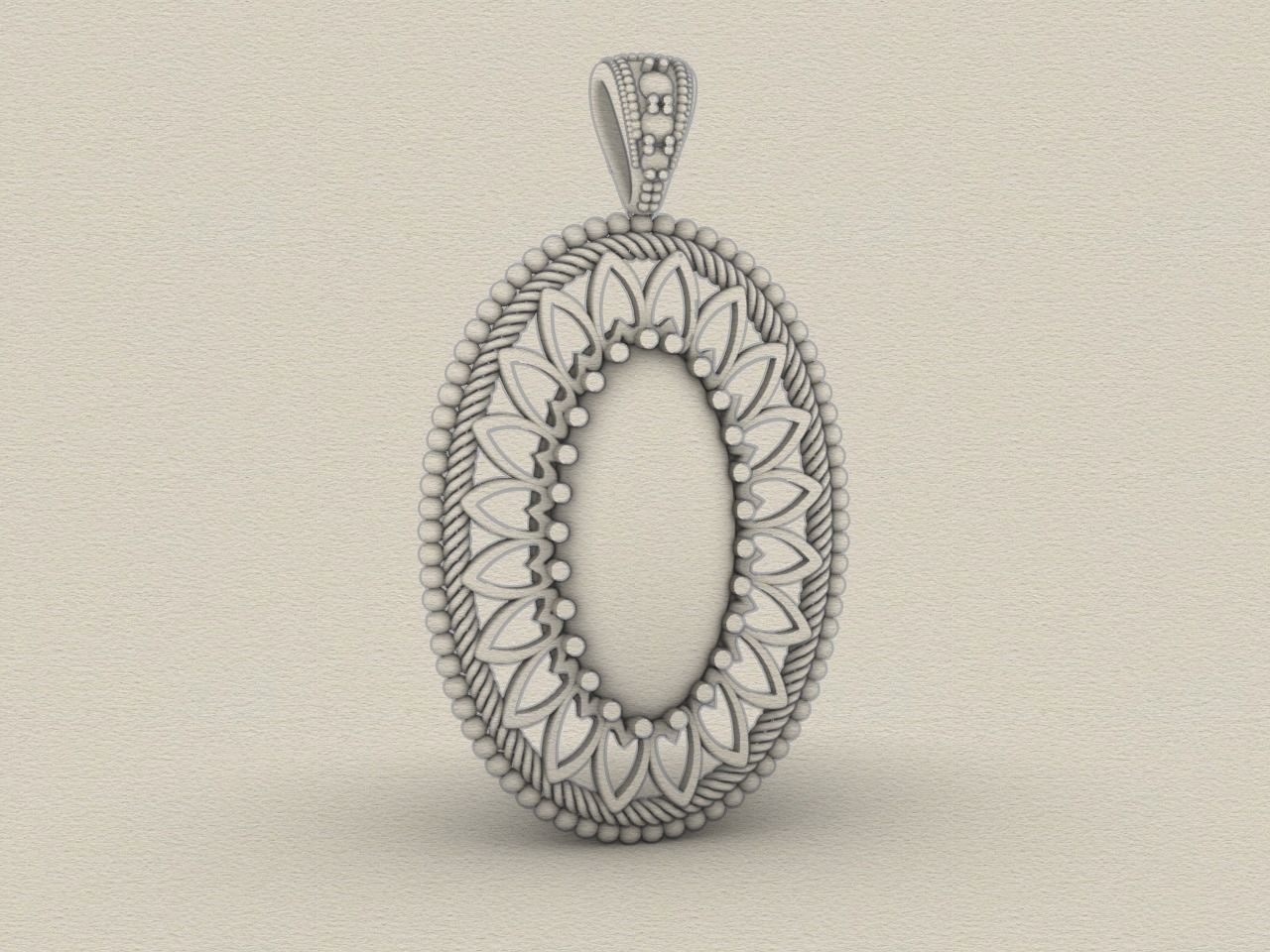 oval pendant all files verified stl file checked 3D print model_13