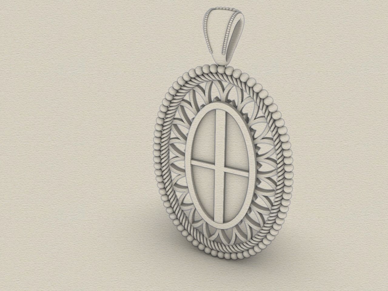 oval pendant all files verified stl file checked 3D print model_14