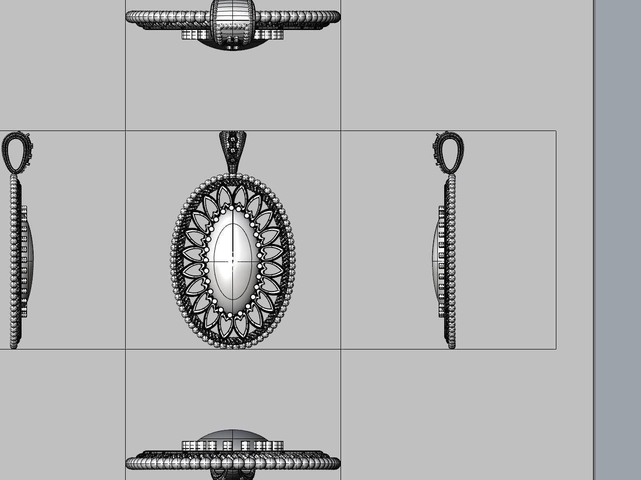oval pendant all files verified stl file checked 3D print model_12