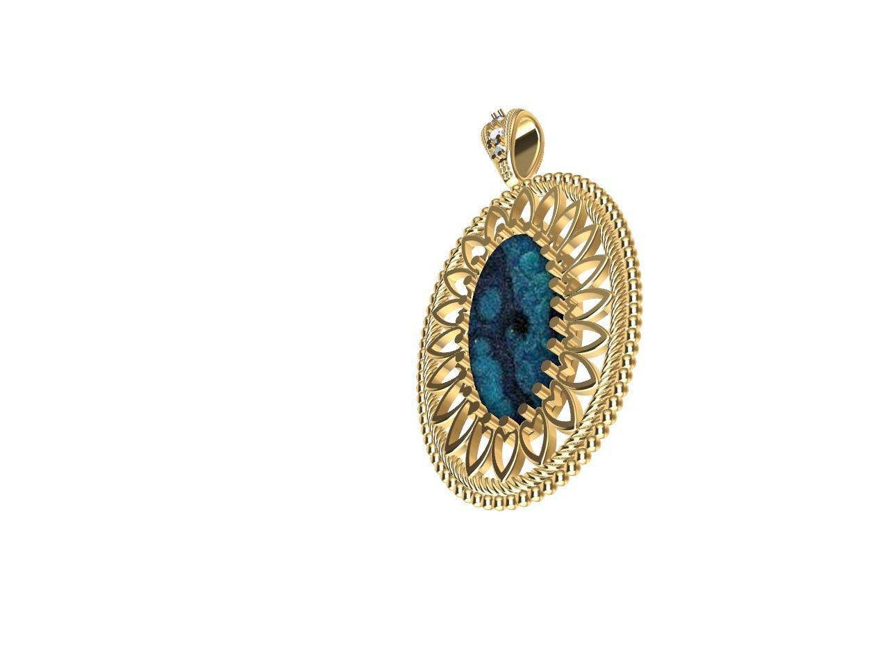 oval pendant all files verified stl file checked 3D print model_19