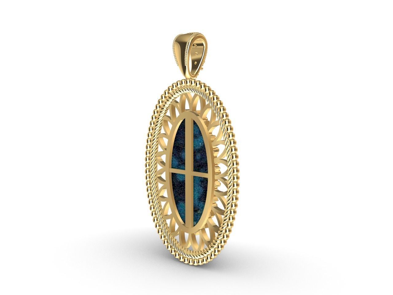 oval pendant all files verified stl file checked 3D print model_6