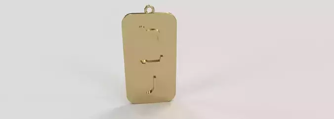 Cartouche Pendant Egyptian Style Necklace