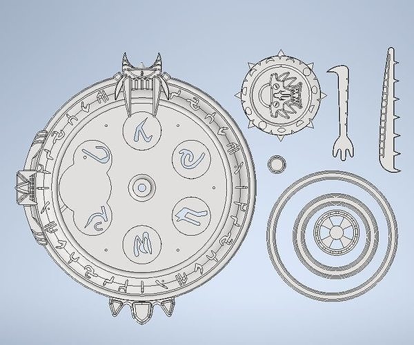 Trollhunters Amulet 3D Model 3D Printable CGTrader Trollhunters Amulet 3D Model 3D Printable CGTrader