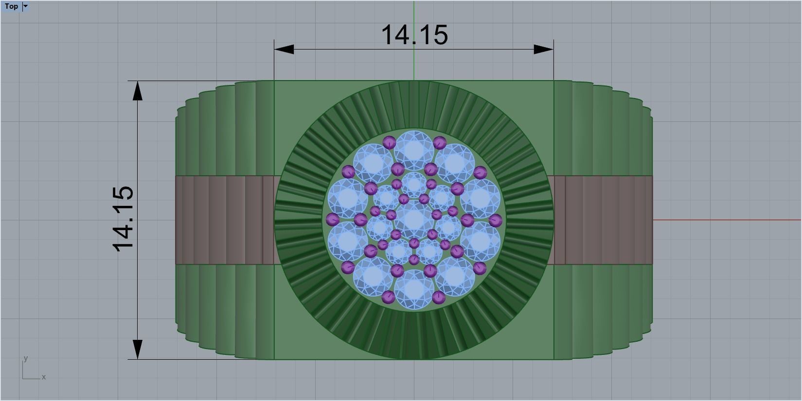 mans ring 3D print model_1