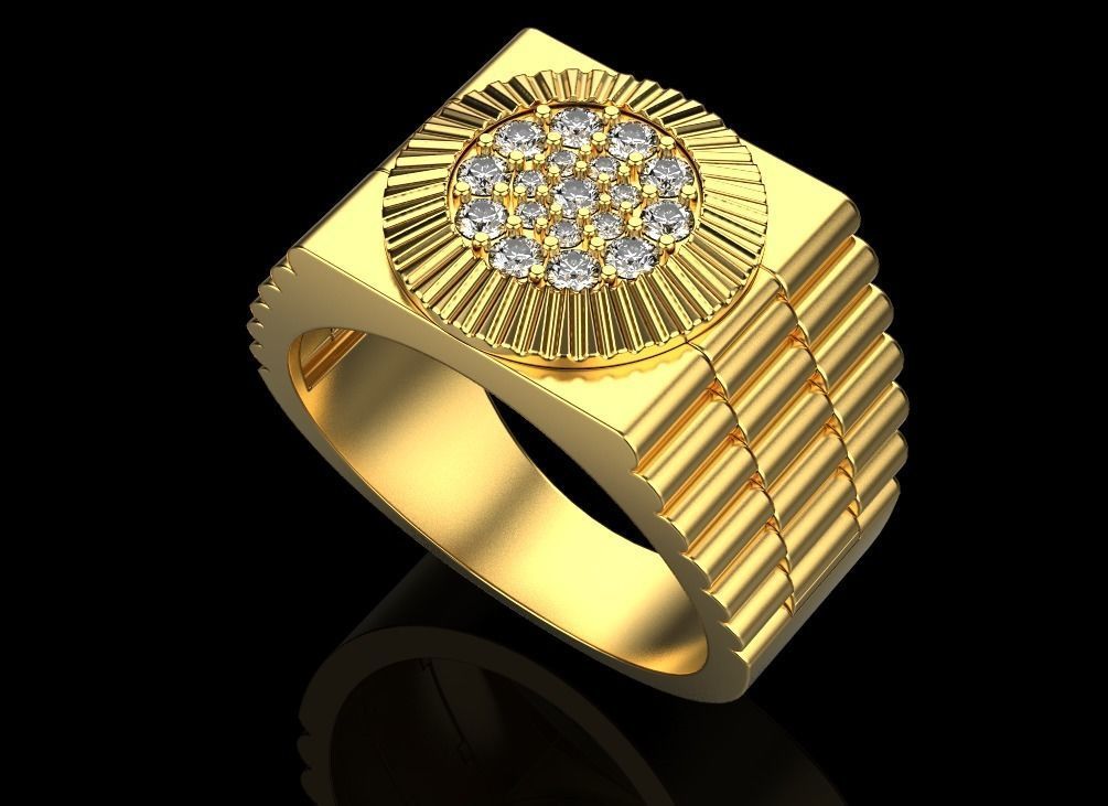 mans ring 3D print model_12