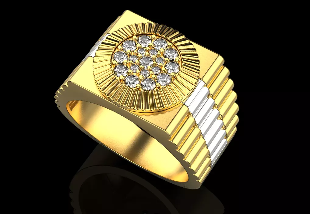 mans ring 3D print model_0