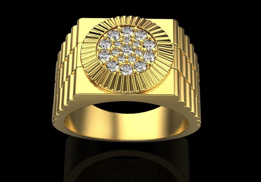 mans ring 3D print model_14