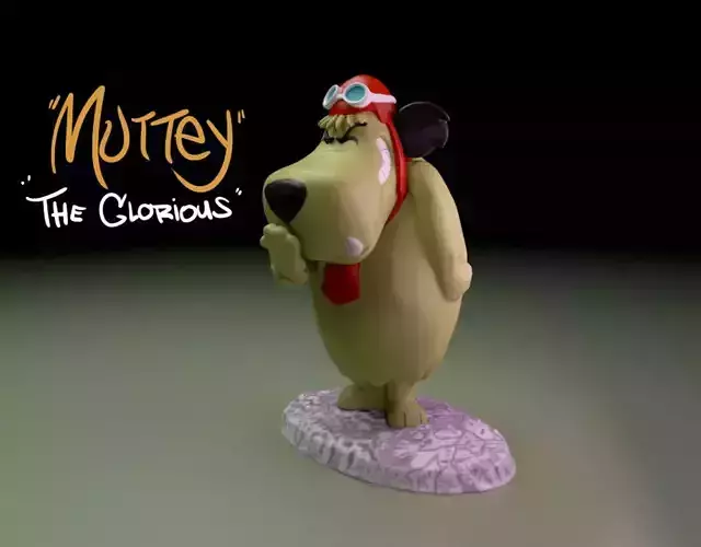 Muttley dog wearing goggles