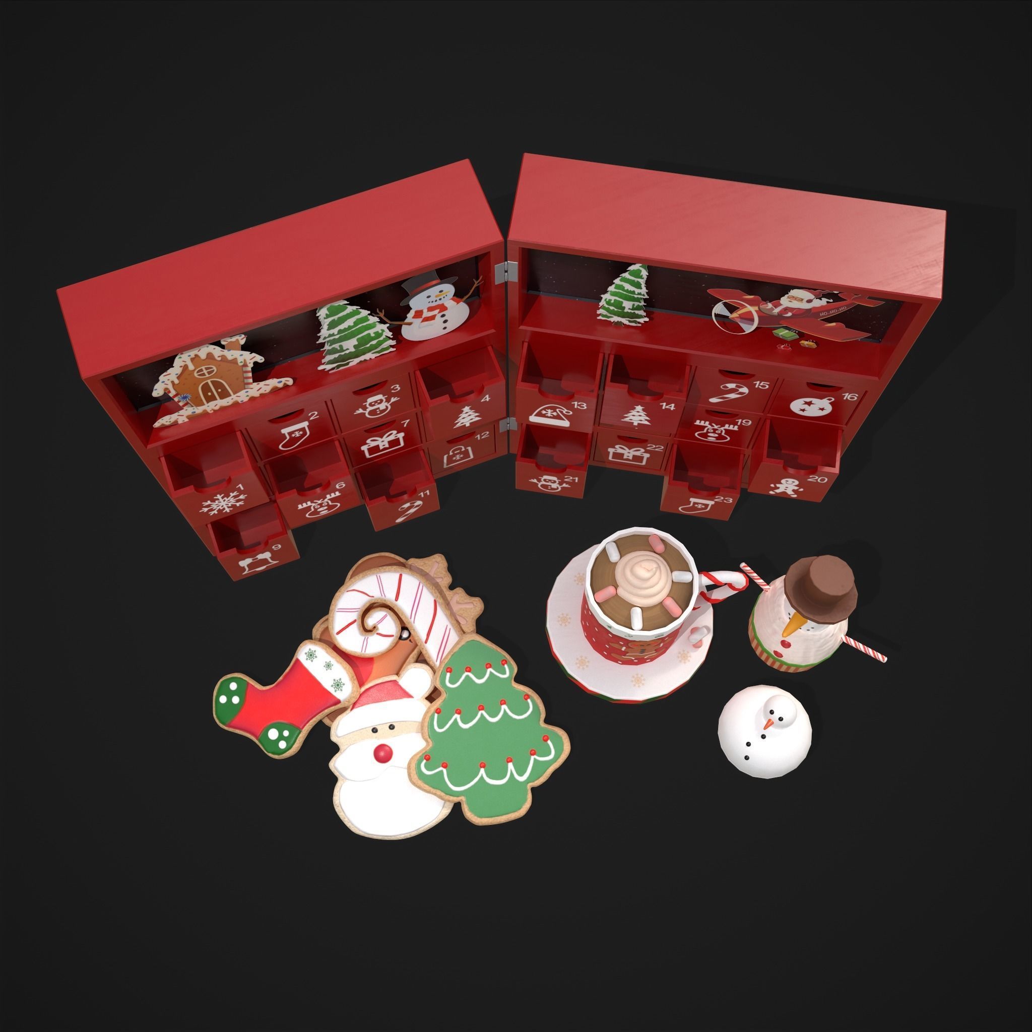 Christmas Small Stuff Pack 3D Model Collection_10