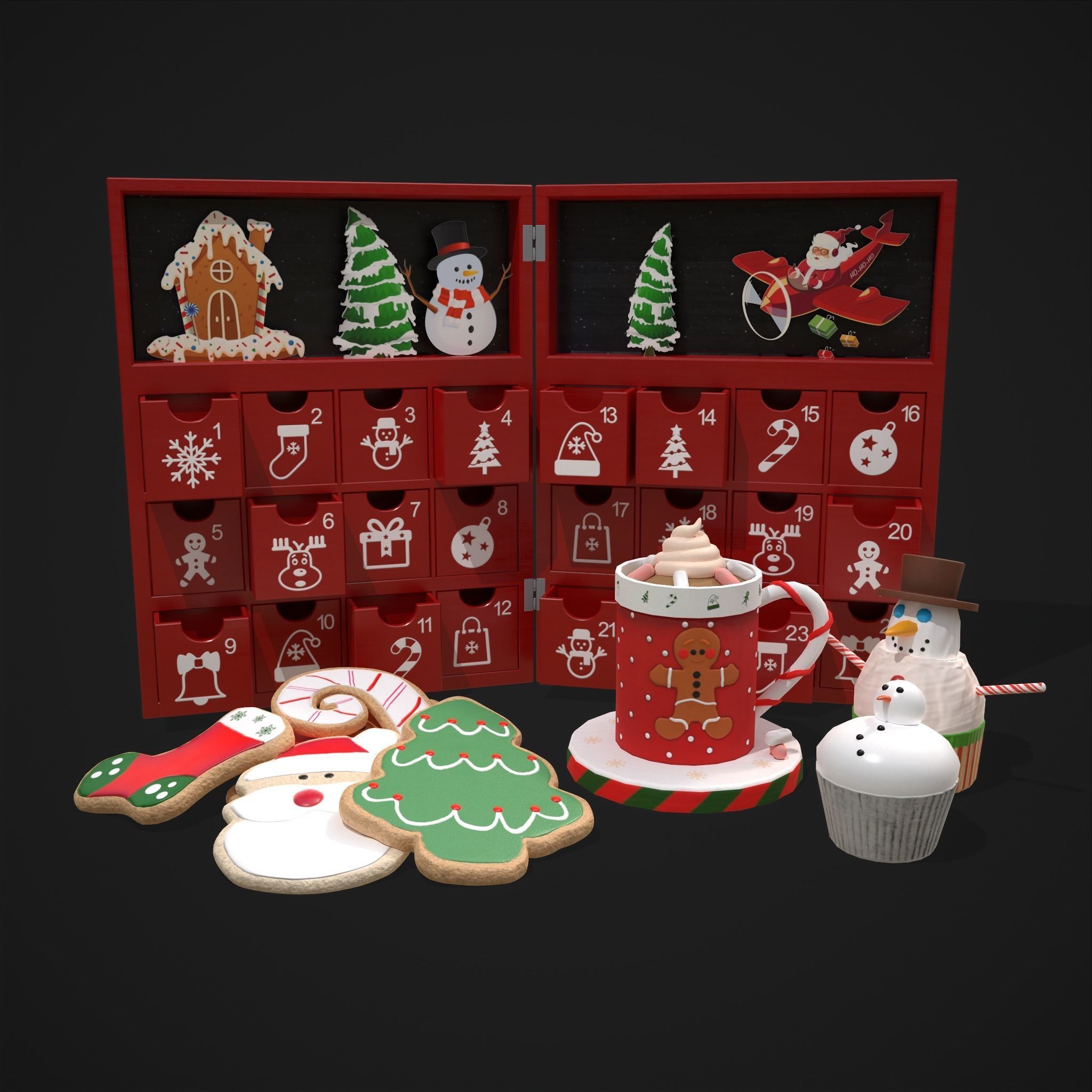 Christmas Small Stuff Pack 3D Model Collection_28