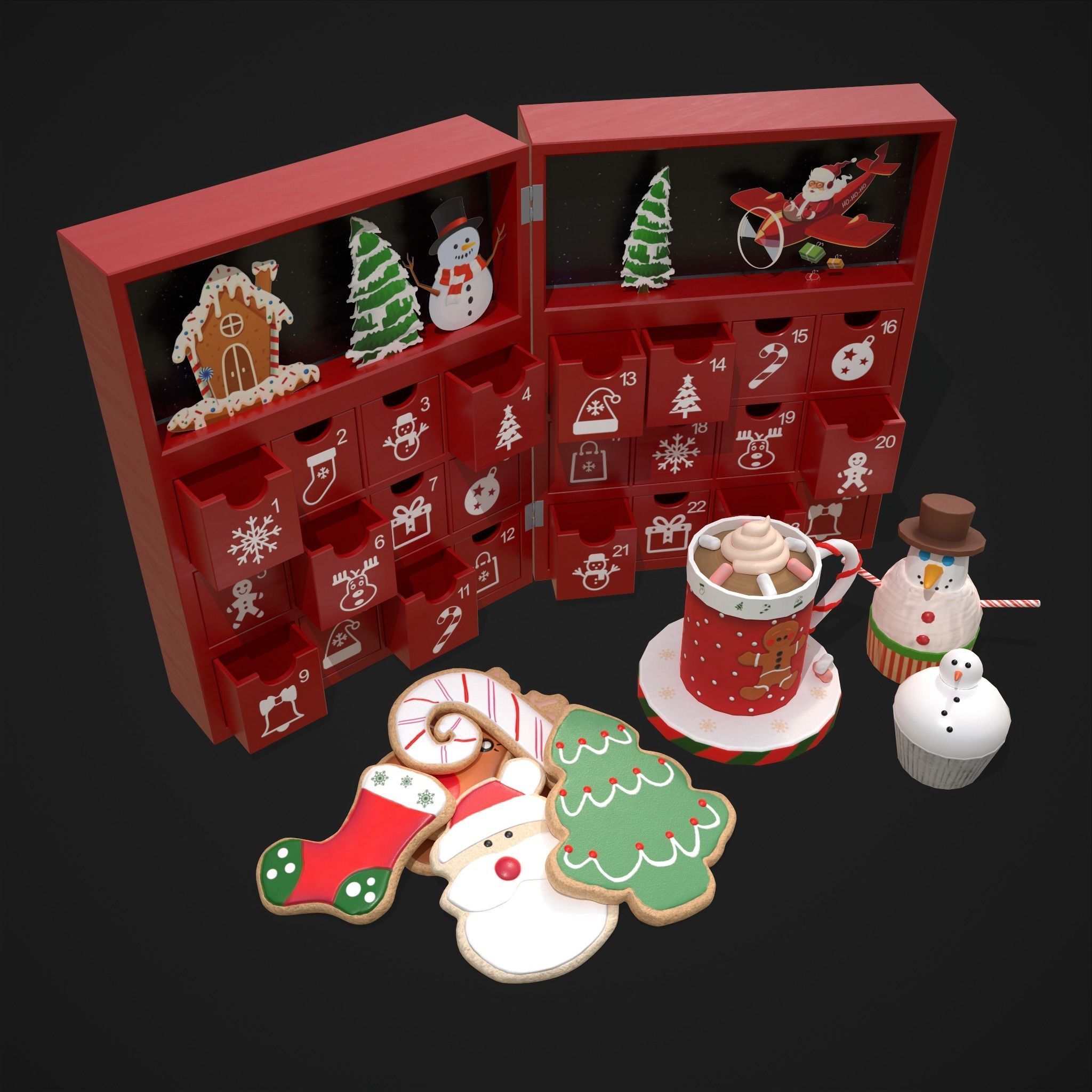 Christmas Small Stuff Pack 3D Model Collection_6