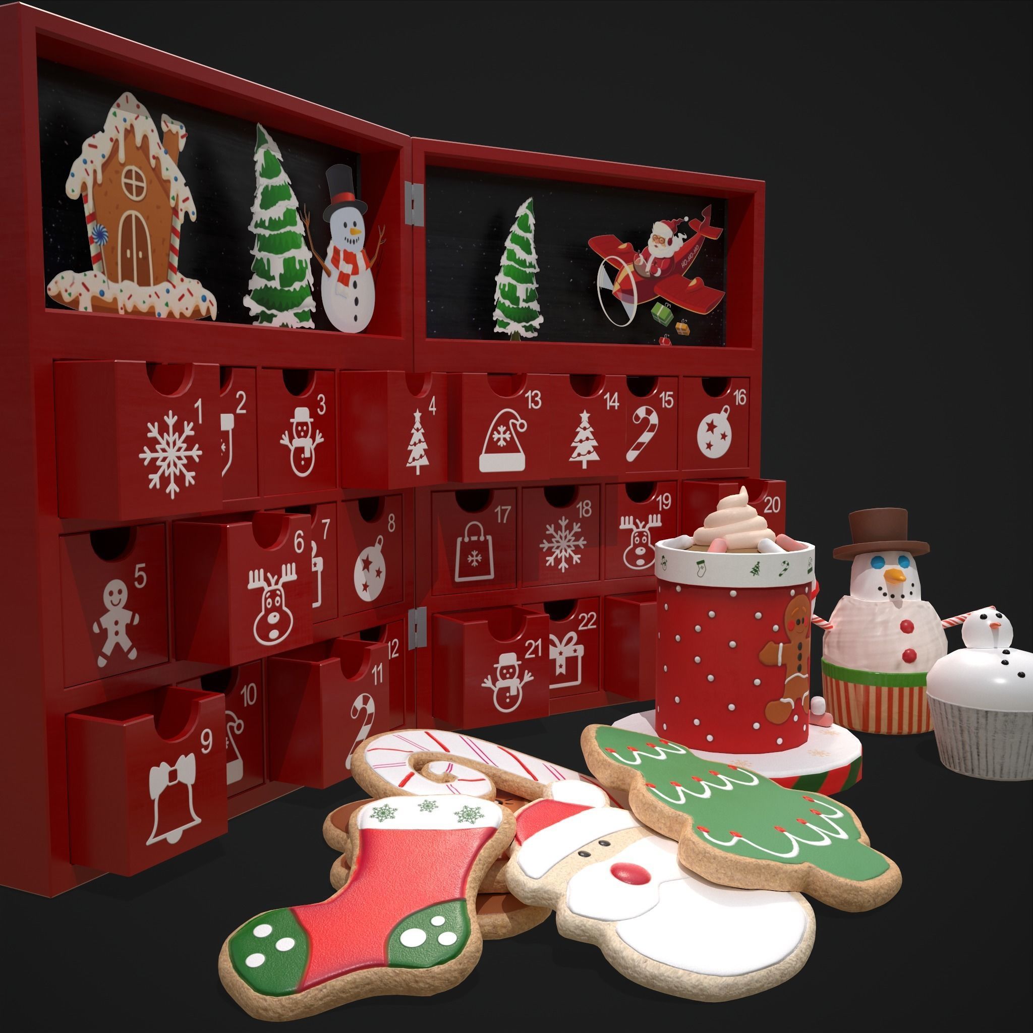 Christmas Small Stuff Pack 3D Model Collection_24