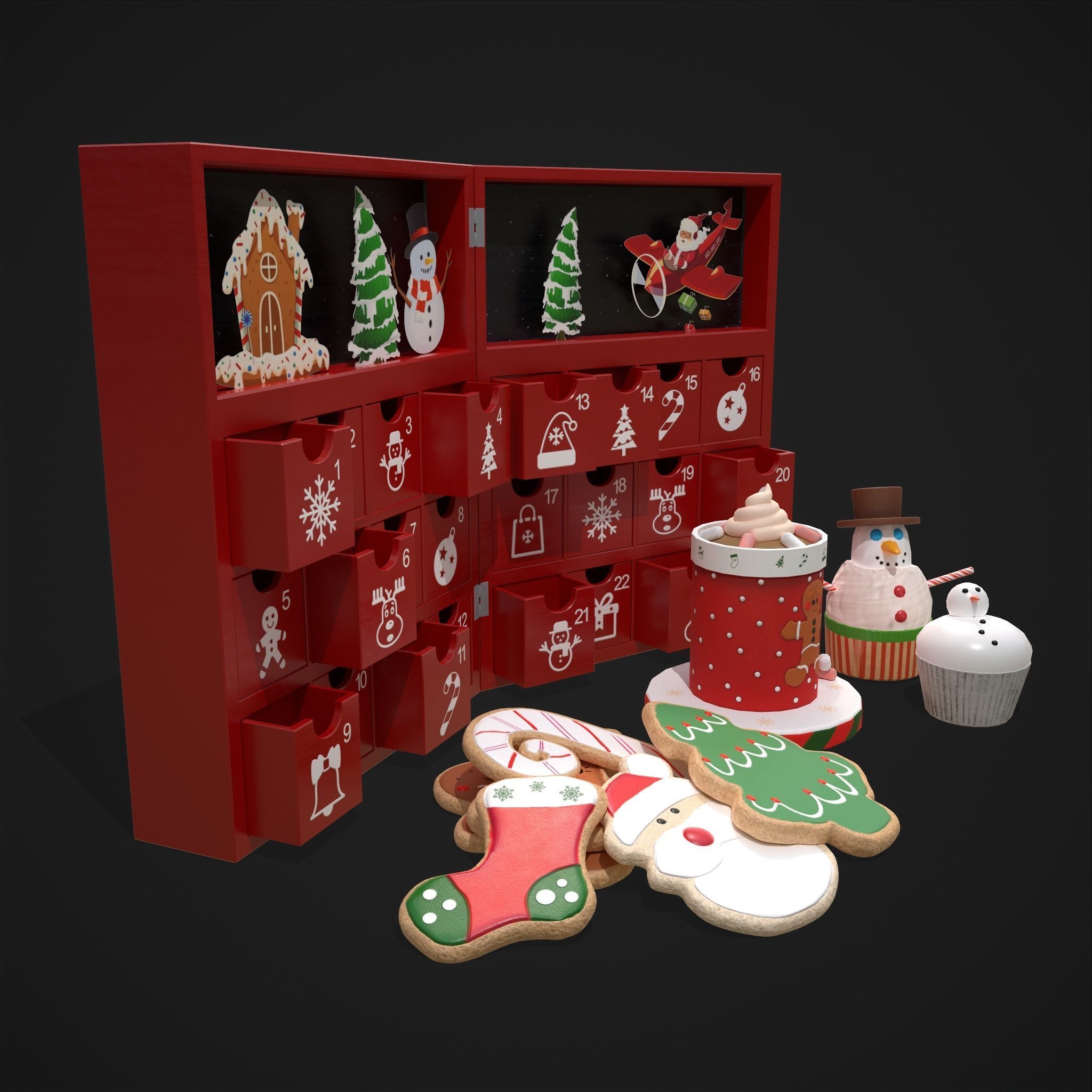 Christmas Small Stuff Pack 3D Model Collection_12