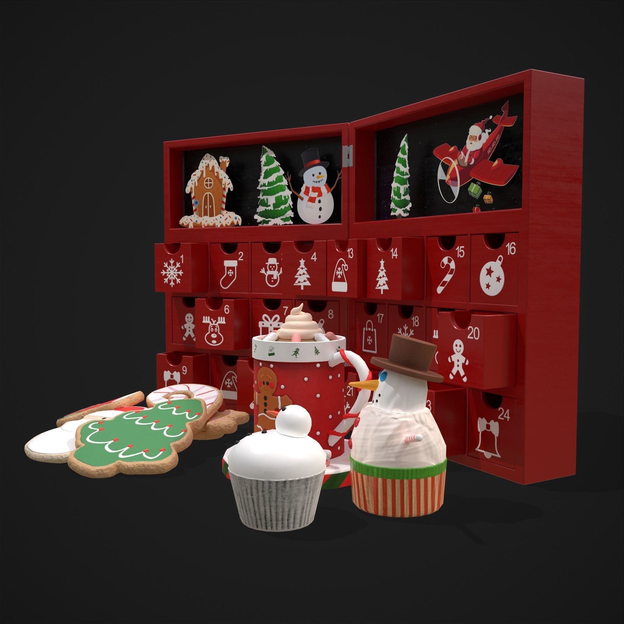 Christmas Small Stuff Pack 3D Model Collection_14