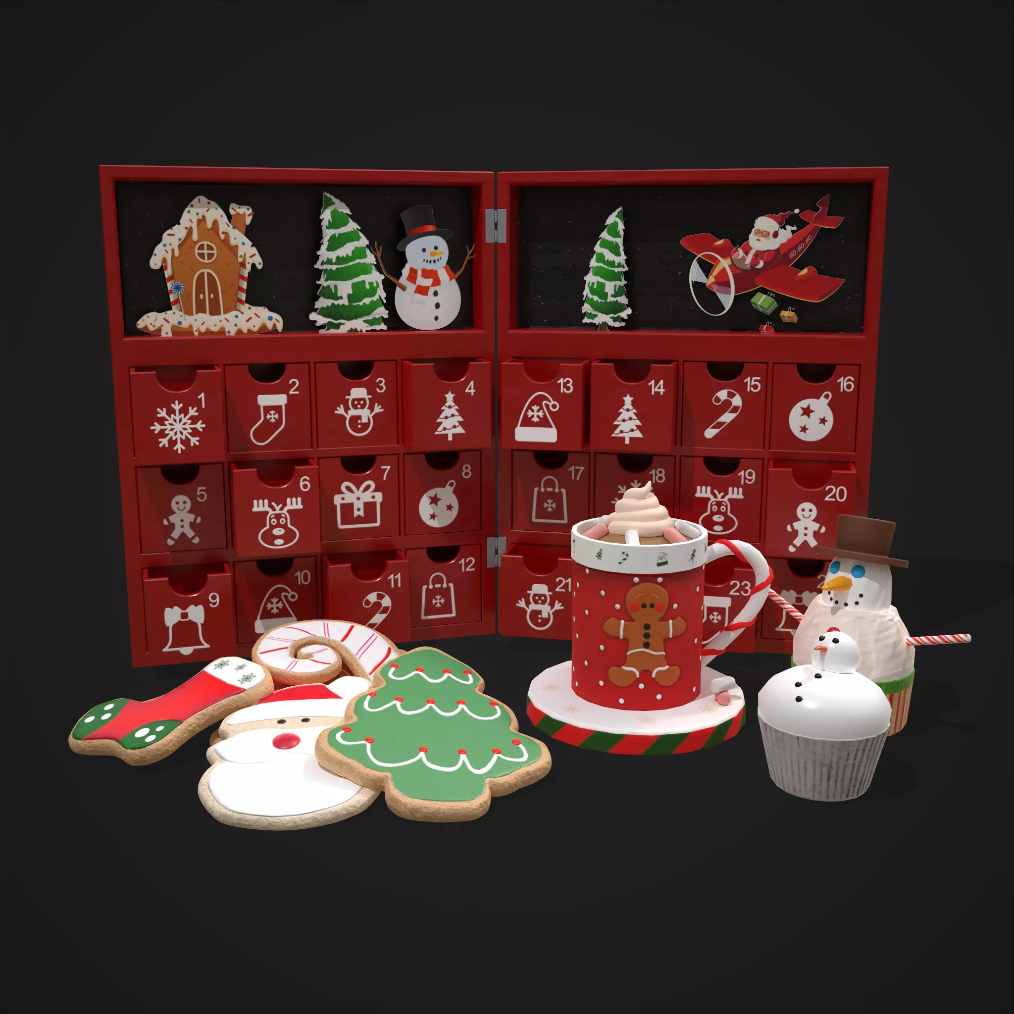 Christmas Small Stuff Pack 3D Model Collection_0