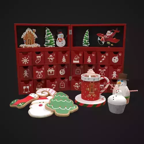Christmas Small Stuff Pack 3D Model Collection