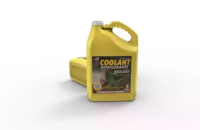 Antifreeze - Coolant Bottle Low-poly 3D model