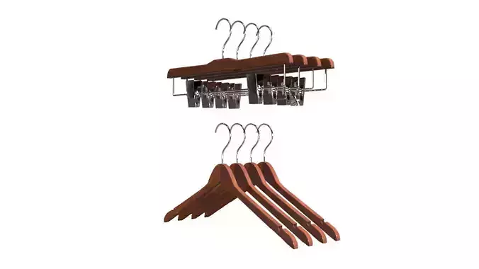 Basic and skirt wooden hangers