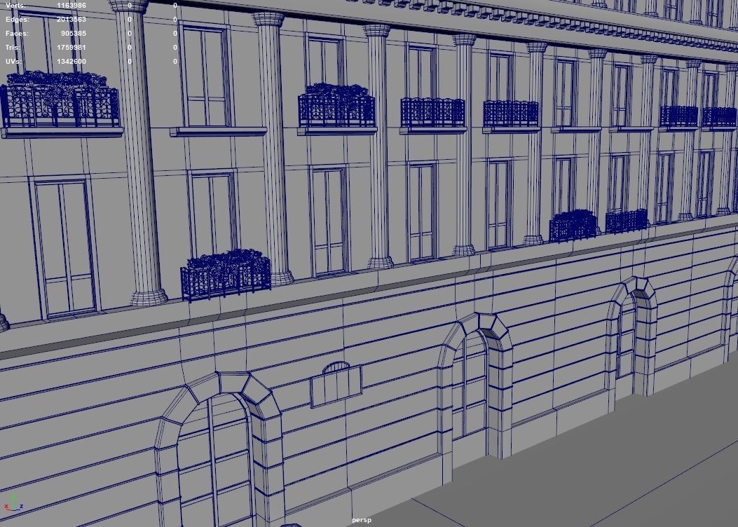 Paris Town Metro Station 3D model_13